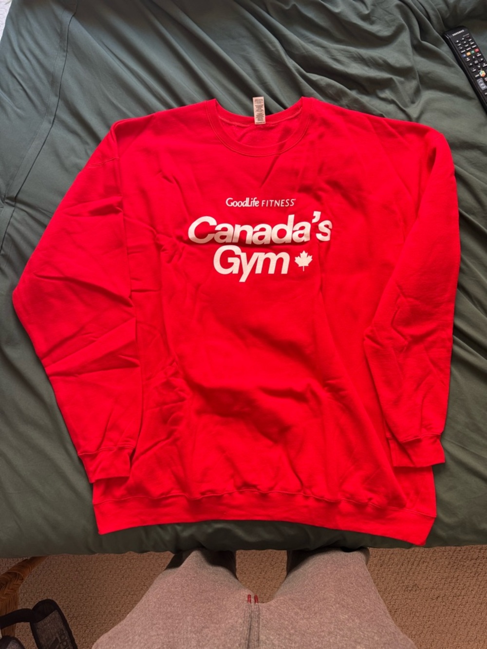 GoodLife Fitness Canada’s Gym Red Crewneck Sweatshirt